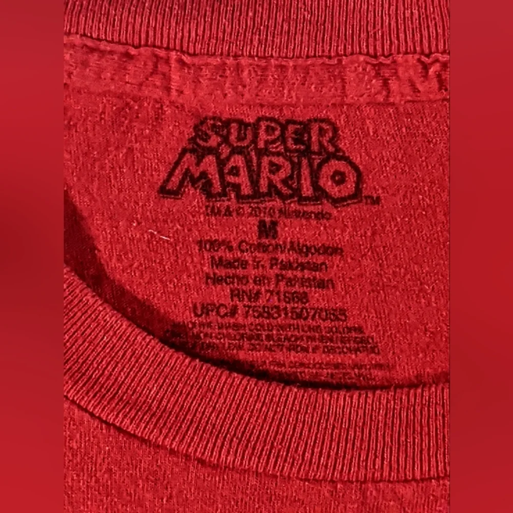 Red Mario Choose Wisely Super Nintendo T-shirt SZ Medium